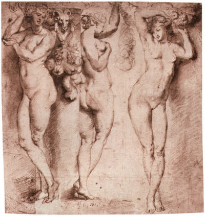Peter Paul Rubens Three caryatids