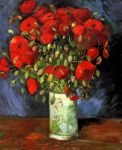 Vincent van Gogh Vase with Red Poppies