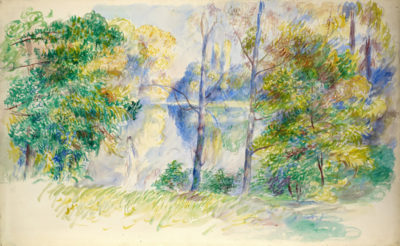 Pierre-Auguste Renoir View of a park