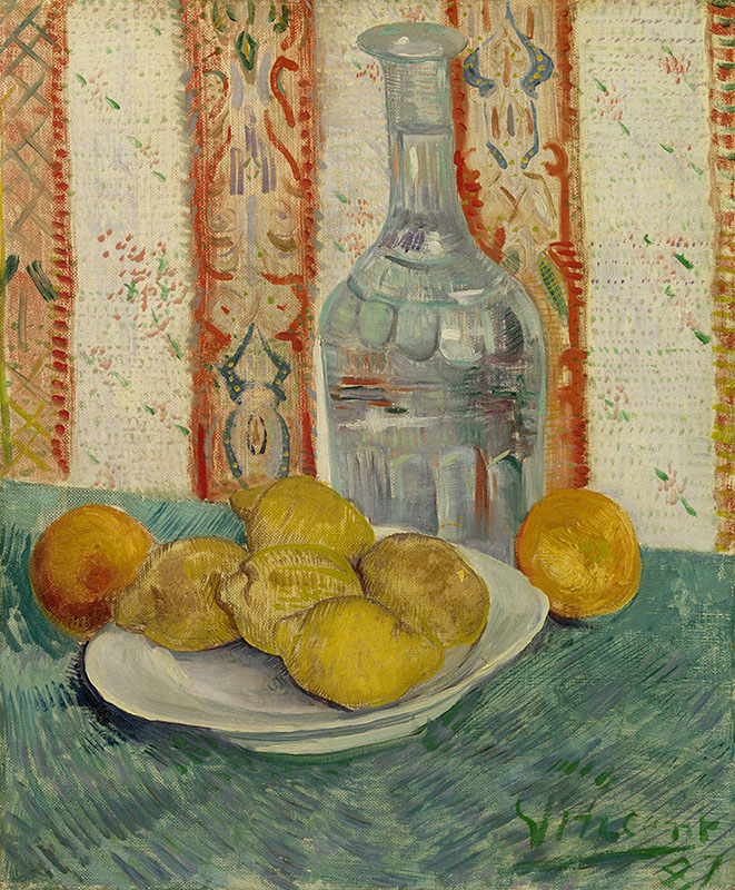 Vincent van Gogh Carafe and Dish with Citrus Fruit