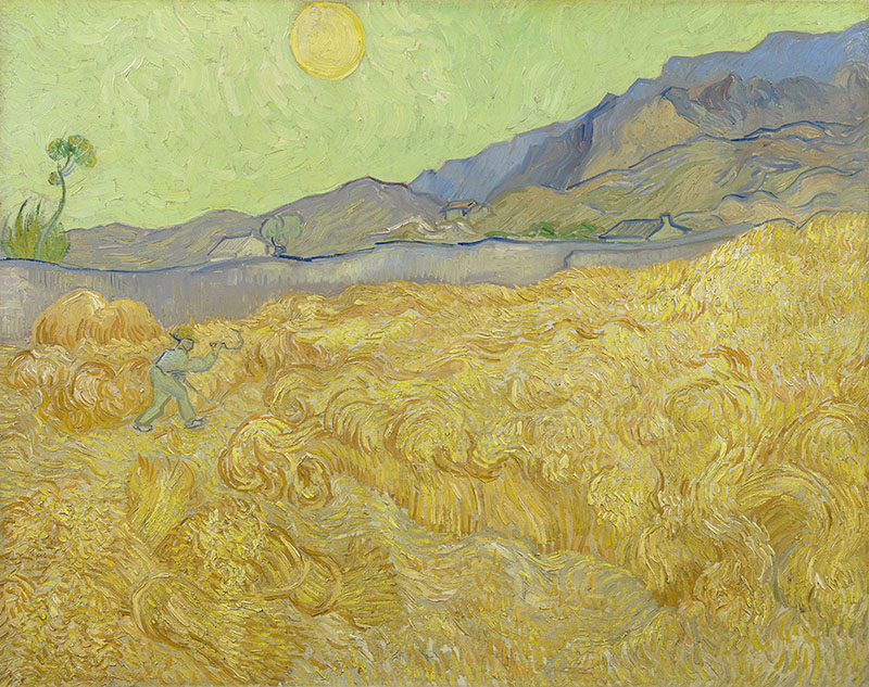 Vincent van Gogh Wheatfield with a Reaper