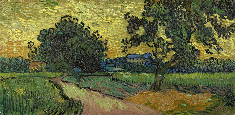 Vincent van Gogh Landscape at Twilight