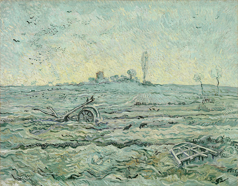 Vincent van Gogh Snow-Covered Field with a Harrow (after Millet)