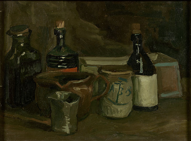 Vincent van Gogh Still Life with Bottles and Earthenware