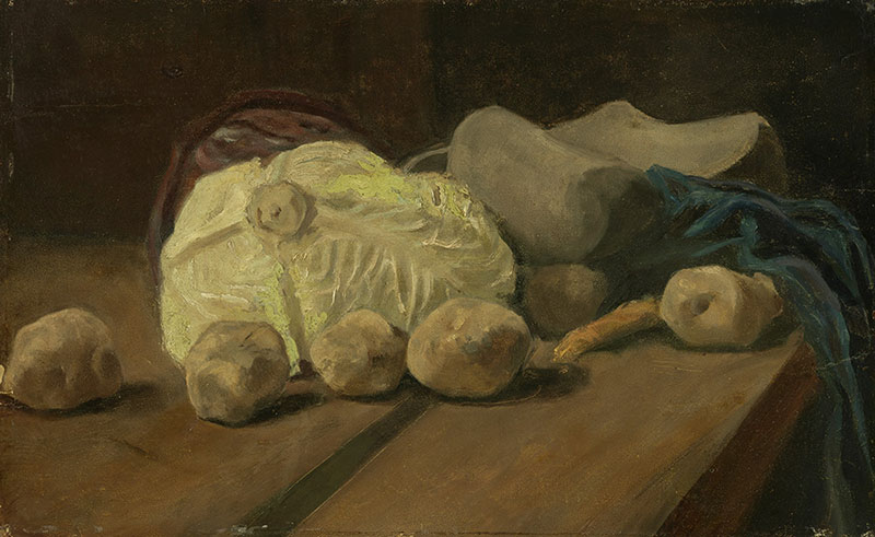 Vincent van Gogh Still Life with Cabbage and Clogs