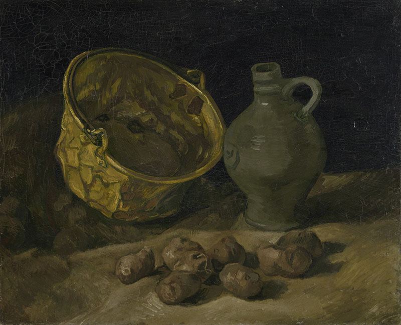 Vincent van Gogh Still Life with Brass Cauldron and Jug