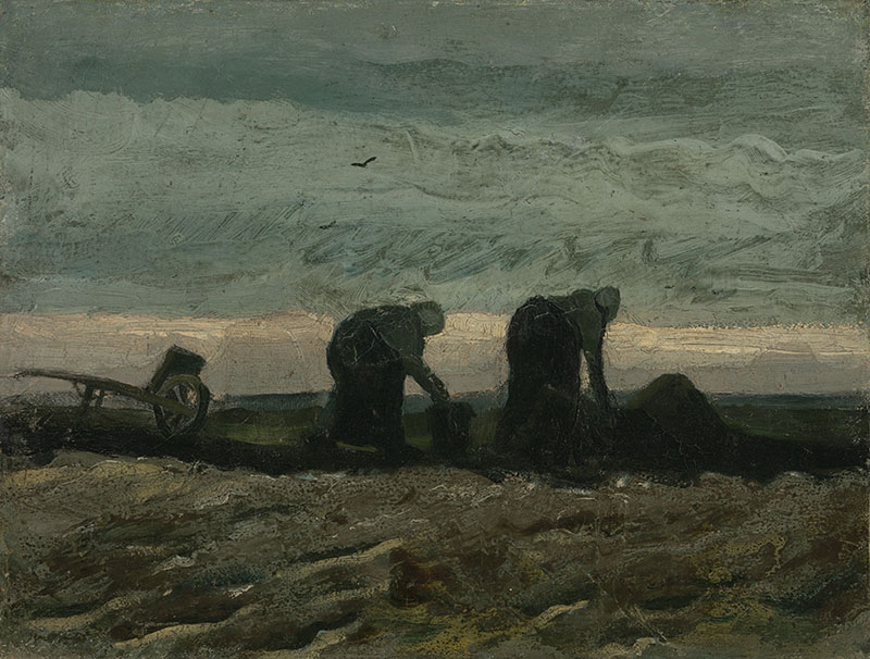 Vincent van Gogh Women working on the Peat Moor