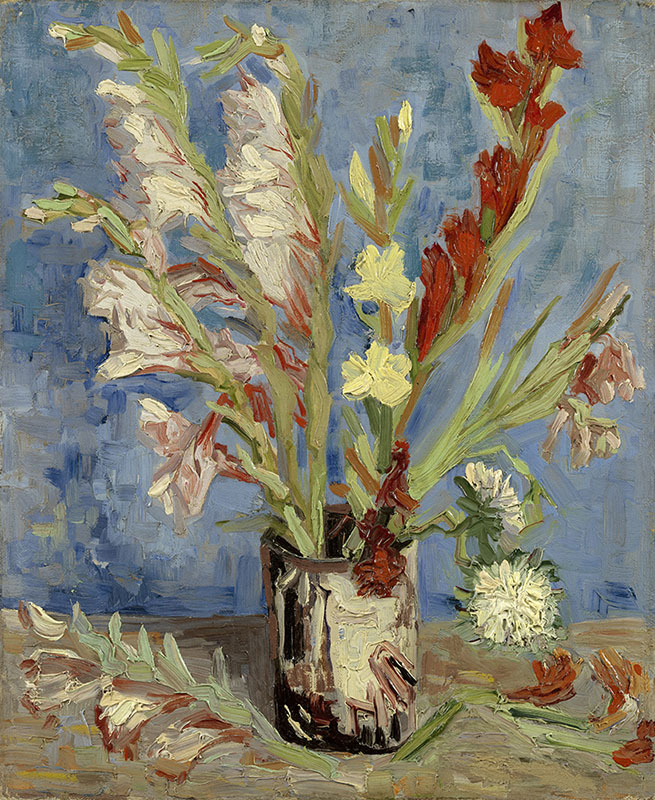 Vincent van Gogh Vase with Gladioli and Chinese Asters