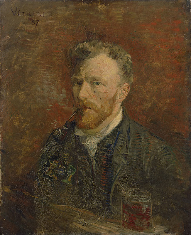 Vincent van Gogh Self-Portrait with Glass