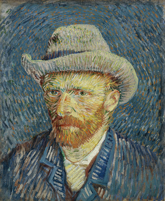 Vincent van Gogh Self-Portrait with Grey Felt Hat