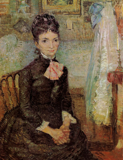 Vincent van Gogh Woman Sitting by a Cradle