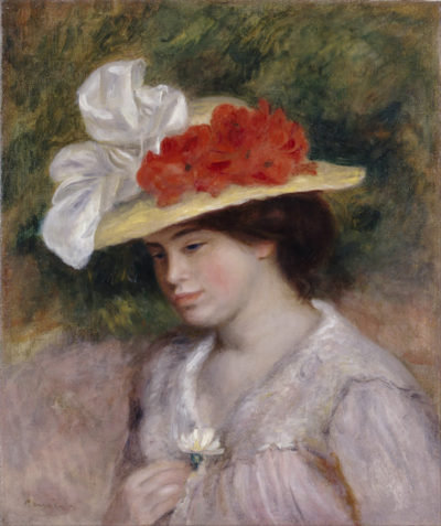 Pierre-Auguste Renoir Woman in a flowered hat