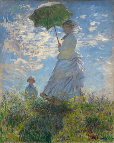 Claude Monet Woman with a Parasol - Madame Monet and Her Son