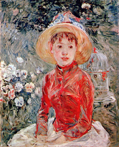 Berthe Morisot Young girl with cage