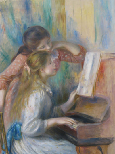 Pierre-Auguste Renoir Young girls at the piano