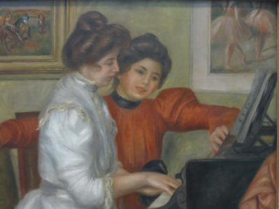 Pierre-Auguste Renoir Yvonne and Christing LaRolle at the piano