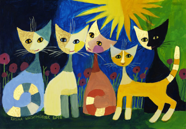 Rosina Wachtmeister – Five cats – Artimedes.com